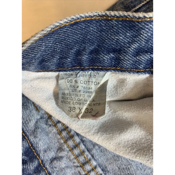 Classic Jeanswear Bulls Eye Men's Carpenter Jeans Blue Denim Size 38 5-Pockets - Picture 8 of 12